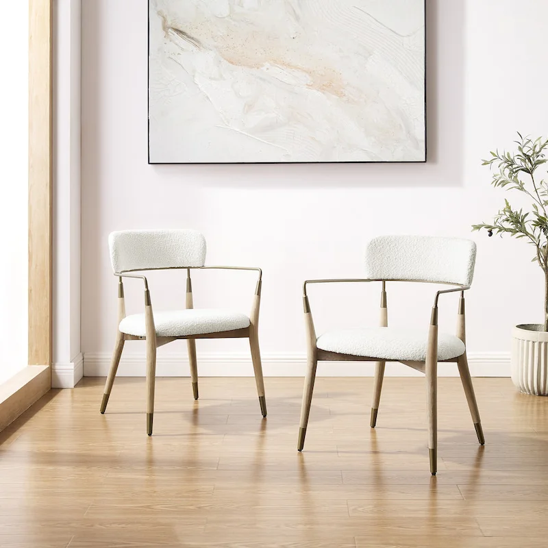 Art Leon Mid-century Solid Wood Accent Dining Chair (Set of 2)