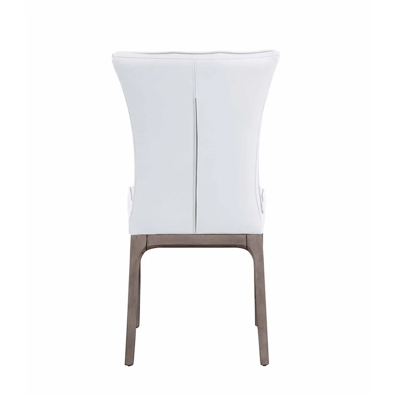 Somette Modern Tufted Side Chair with Solid Wood Frame, Set of 2