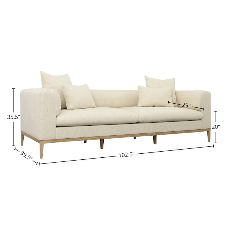 103 Upholstered Sofa, Beige
