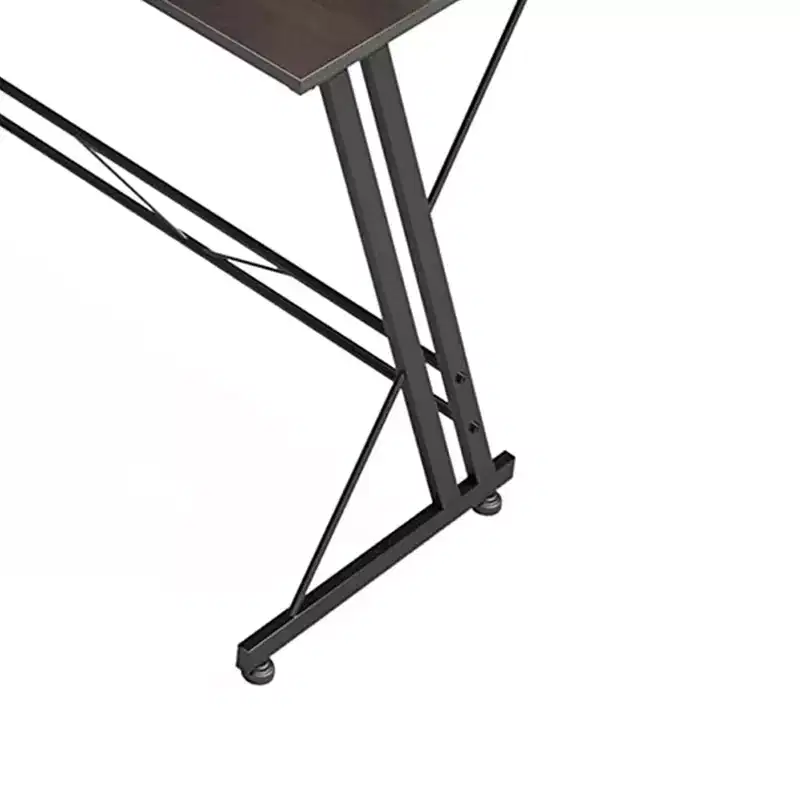Somdot L Shaped Computer Home Office Corner Desk for Multiple Screens and Monitors with Removable Stand, Easy Assembly, Black Walnut