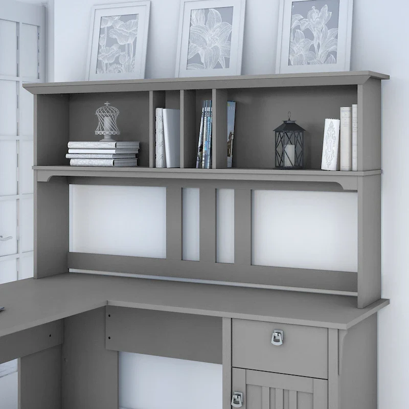 Bush Furniture Salinas 60W Hutch- Hutch Only - 60.00L x 10.51W x 32.99H
