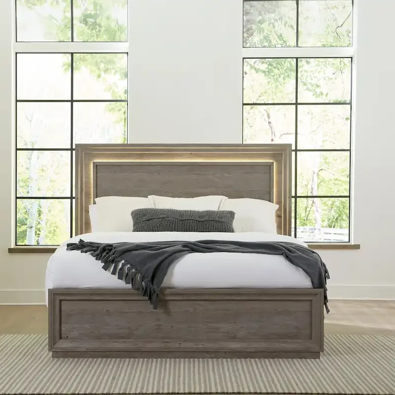 Horizons Graystone King Panel Bed