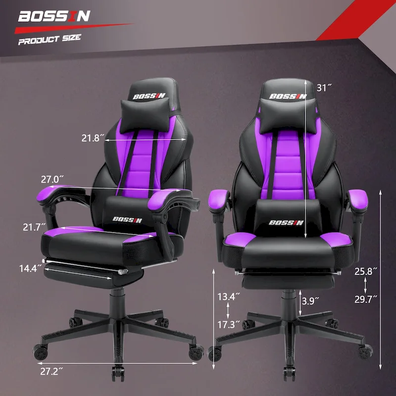 Racing Style Gaming Chair,300 lbs Big and Tall gamer chair High Back Computer Chair