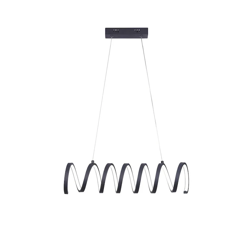 Spiral Loop Aluminum Suspension Wire Modern Ceiling Pendant