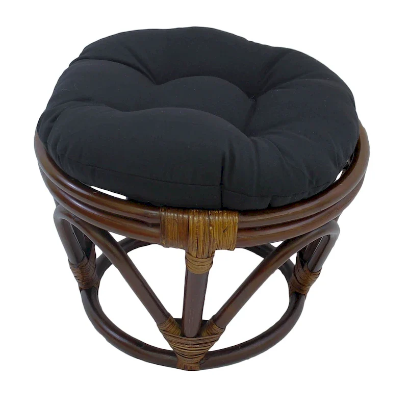 18-inch Footstool with Twill Cushion