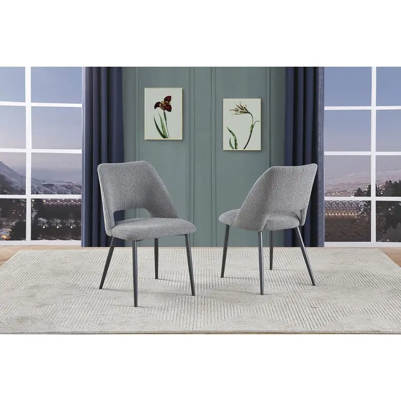 Best Quality Furniture Set of 2 Upholstered Side Chairs