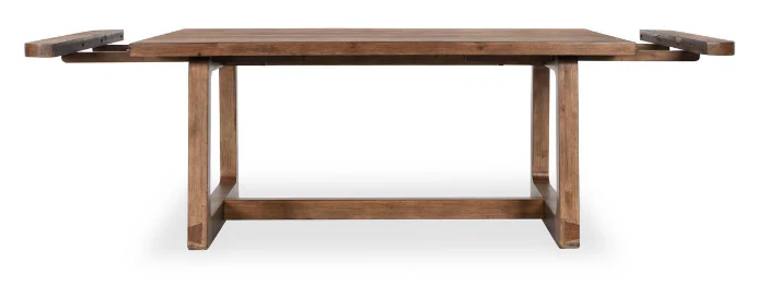 Lyra Pine Wood 80-110 Ext Dining Table Smoke Brown