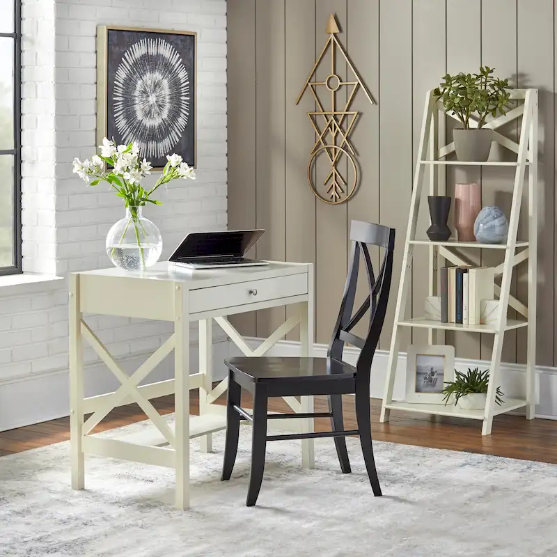 Simple Living X-Frame Farmhouse Wood Desk