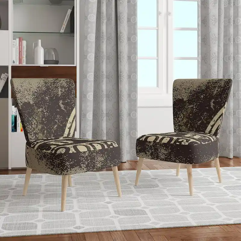 Wild West Rodeo Upholstered Farmhouse Contemporary Accent Chair - Arm Chair