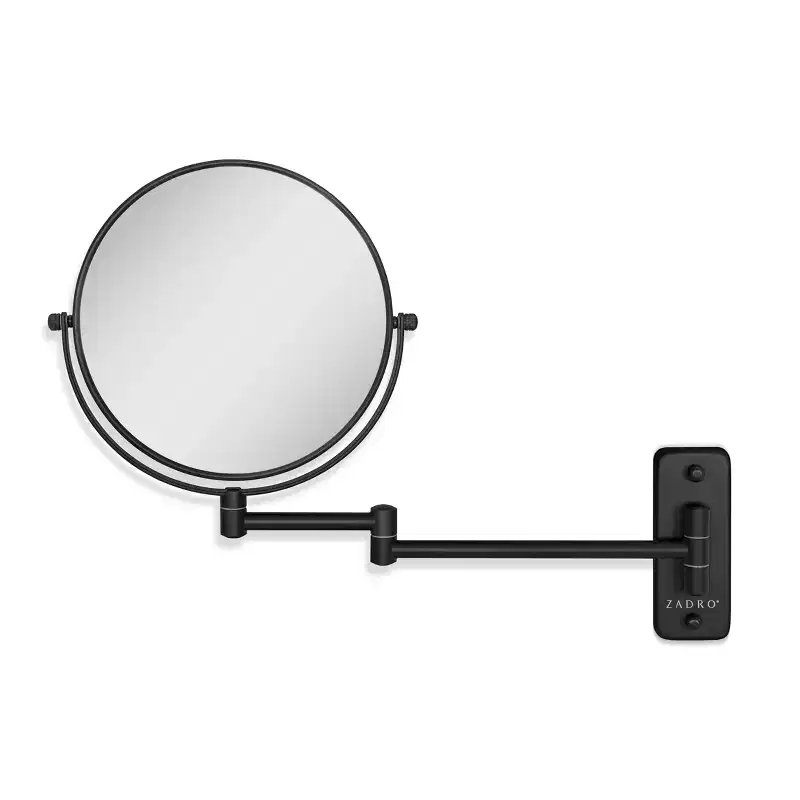 Zadro 9.25x12.25 Dual Arm Wall Mount Bathroom Vanity Makeup Mirror