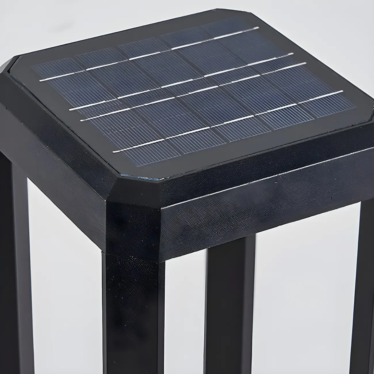 Wired Geometric Simple Metal Post Cap Light