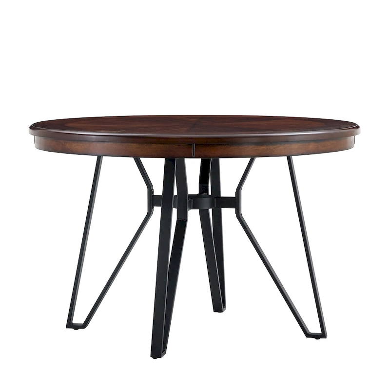 Christopher Knight Home Round Dining Table with Metal Base - 46.85 W x 46.85 D x 30 H