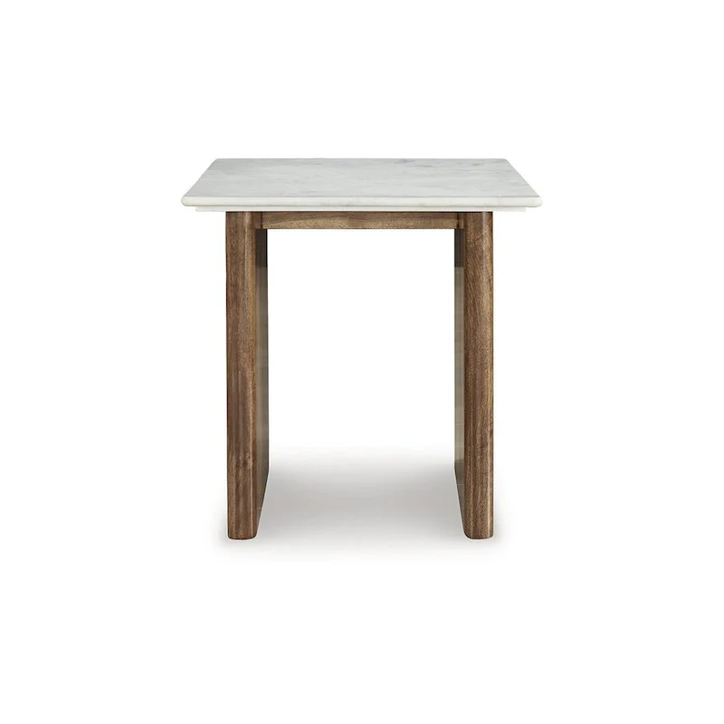 Signature Design by Ashley Isanti Light Brown/White End Table - 23.13 W x 23.13 D x 22.63 H