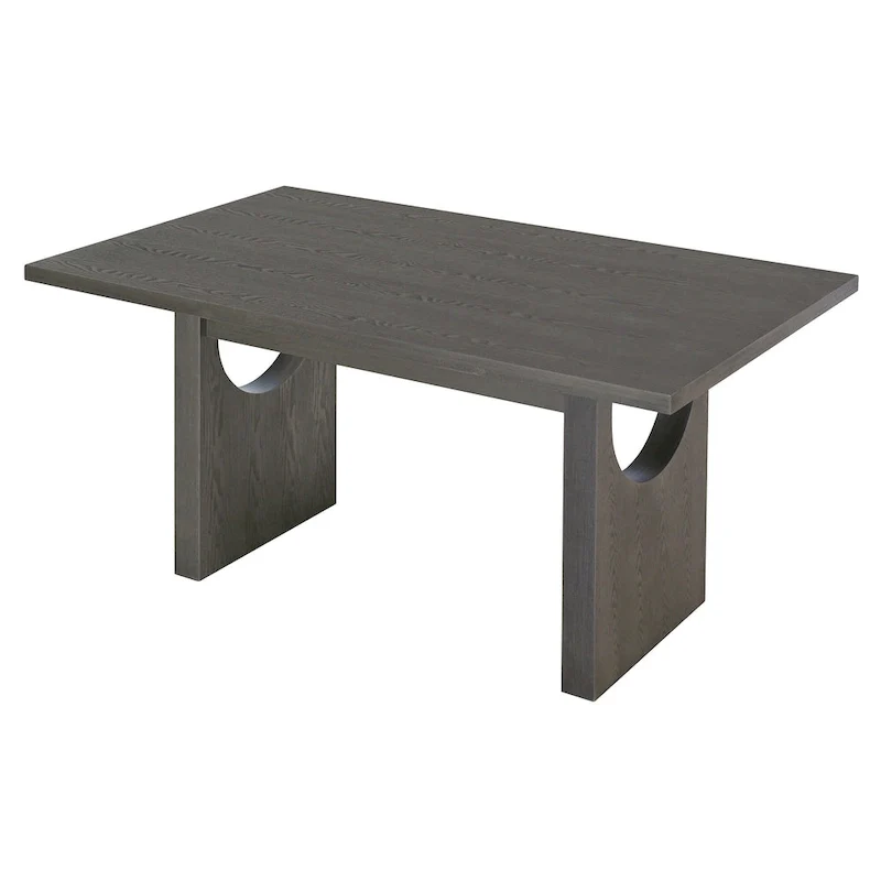 7-Piece Transitional Wooden Dining Set with Rectangular Table & 6 Chairs