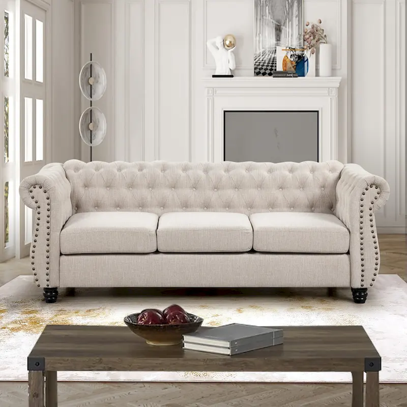 Chesterfield Tufted Velvet Sofa