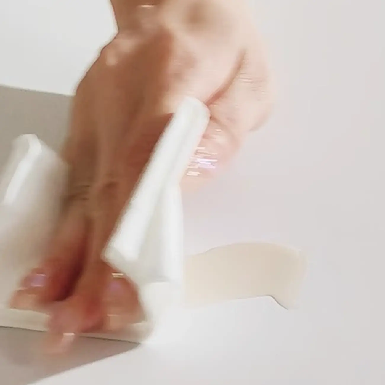 White Adjustable Top Modern Rolling Wood Side Table