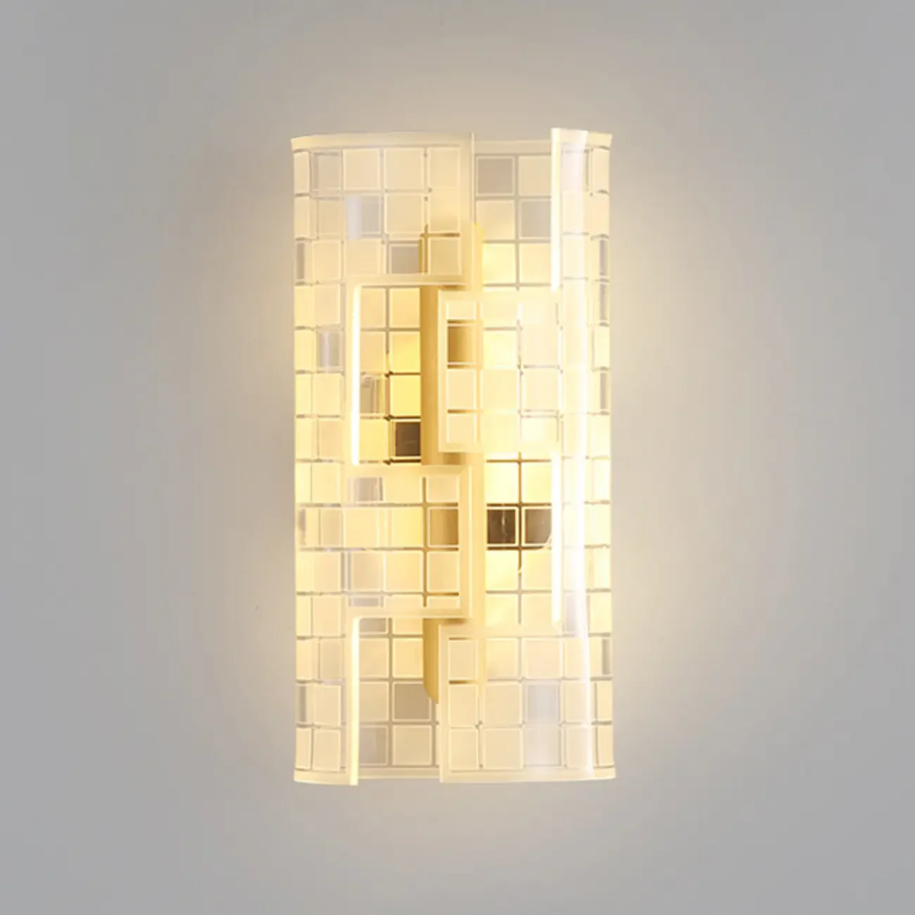Modern Clear Acrylic Gold Ambient Wall Sconce