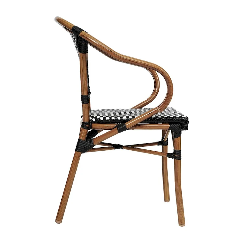 Stacking Bistro Chairs with Metal Frames