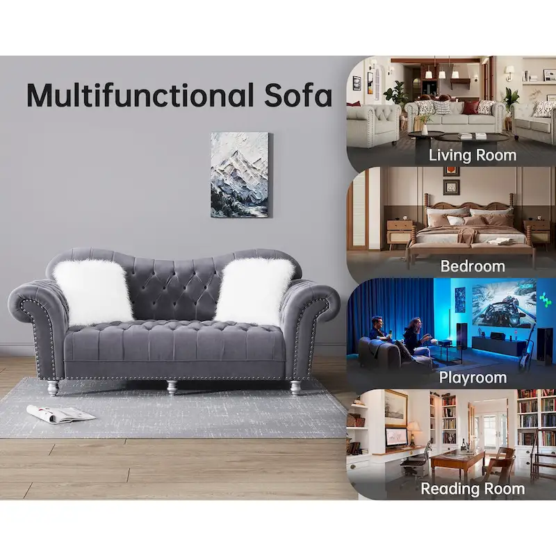 Luxury Classic America Chesterfield Tufted Back Sofa