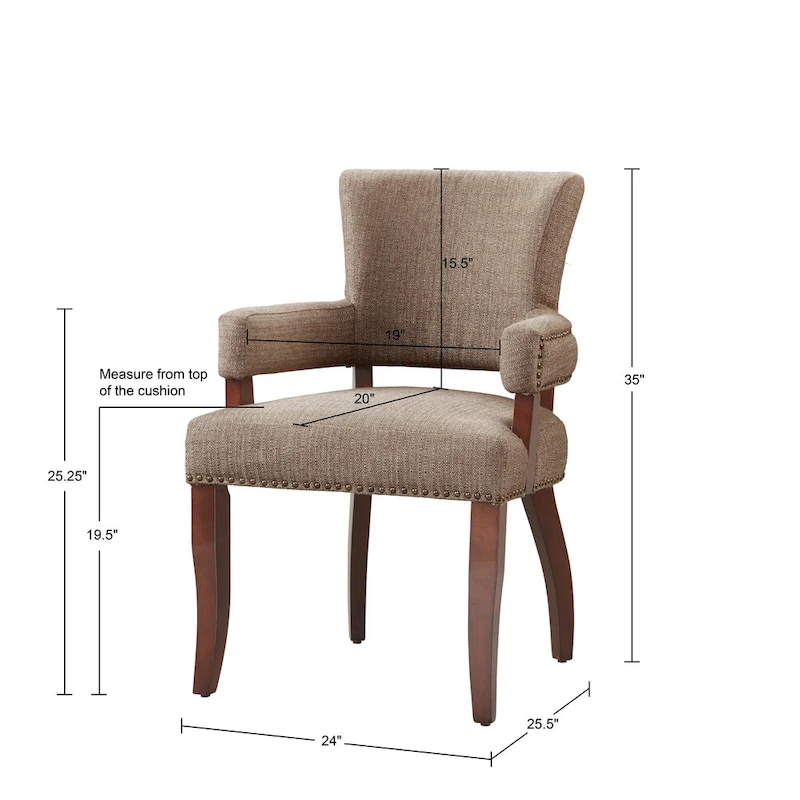 Madison Park Dawson Arm Dining Chair