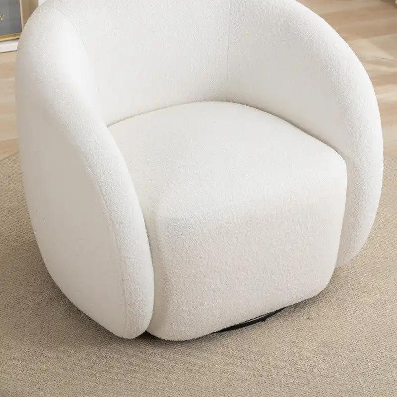 SEYNAR Modern Glam Upholstered 360 Degree Swivel Accent Armchair Set of 2