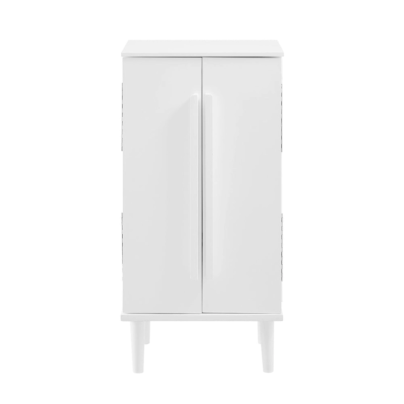Jewelry Armoire on Tapered Legs - 38 - White
