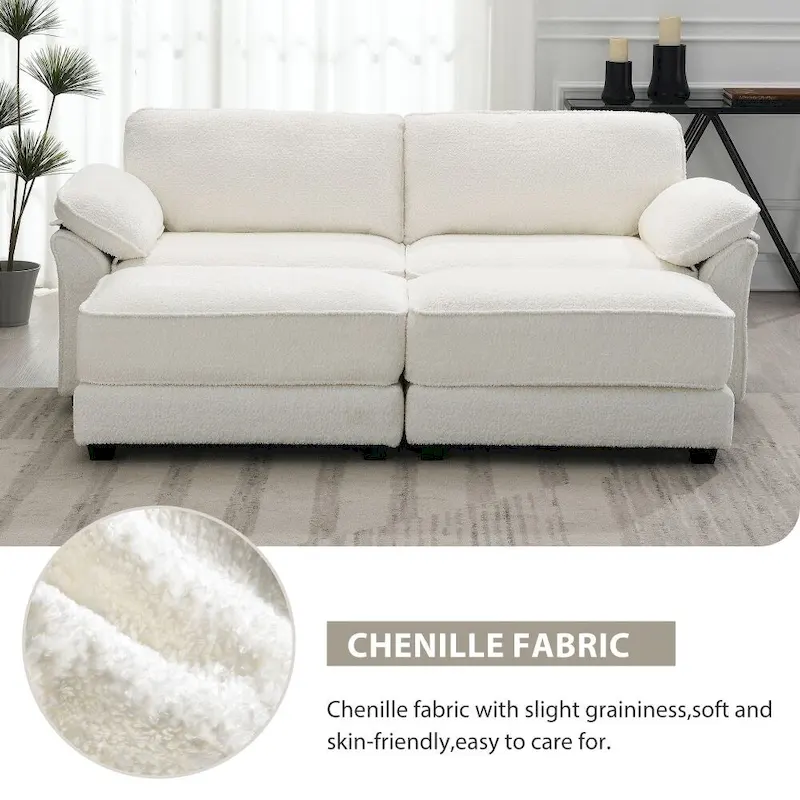 Combination Modular Convertible Sectional Sofa with Ottoman