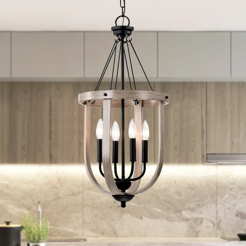 Giano 14 Inch Water Drop Shape Pendant with 4 Light