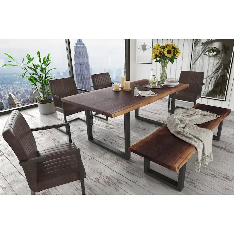 Modrest Taylor Modern Live Edge Wood Dining Table