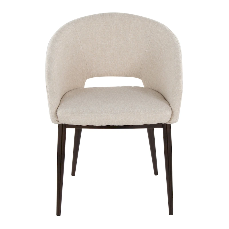 Carson Carrington Vika Upholstered Dining Chair with Copper Metal Legs