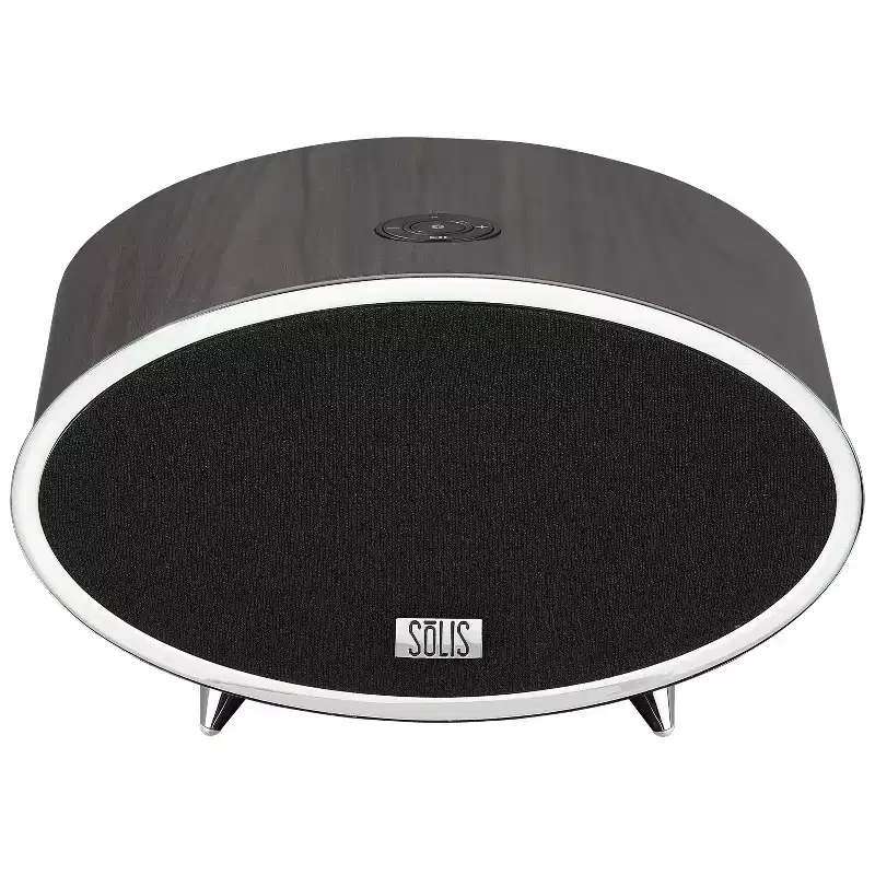 SOLIS Bluetooth/Wi-Fi Stereo Smart Speaker with Chromecast built-in - Dark Brown Wood (SO-6000): Wireless Audio Streaming, Bookshelf Design