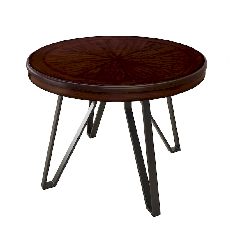 Christopher Knight Home Round Dining Table with Metal Base - 46.85 W x 46.85 D x 30 H