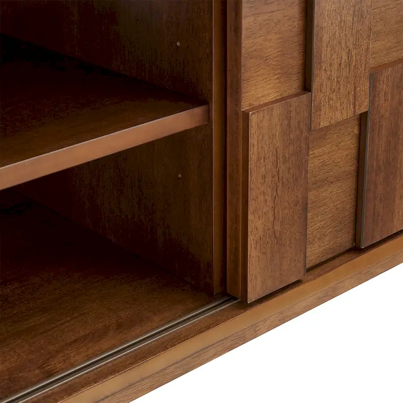 Kieran Mid-Century Wood 2-Drawer TV Stand by iNSPIRE Q Modern