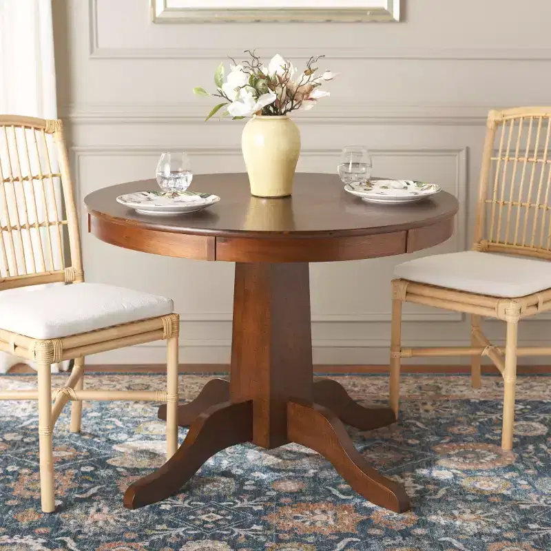 Sergio Round Dining Table - DTB9215A - Rustic Cafe - Safavieh