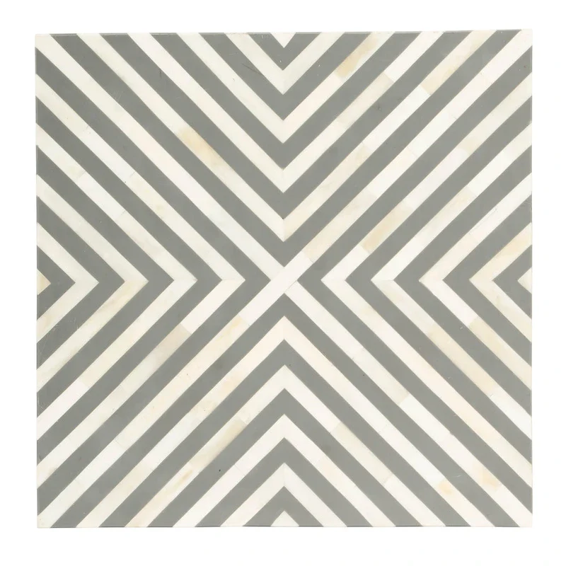 Bone Inlay End Table