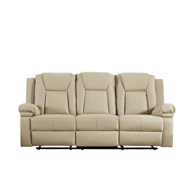 Bonded Leather Recliner Sofa
