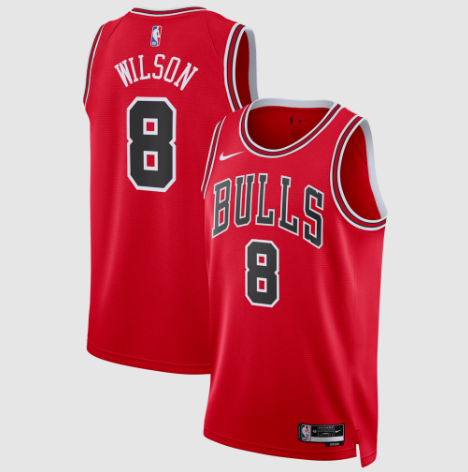 Unisex Chicago Bulls Caleb Wilson Red 2026 Draft Swingman Jersey - Icon Edition