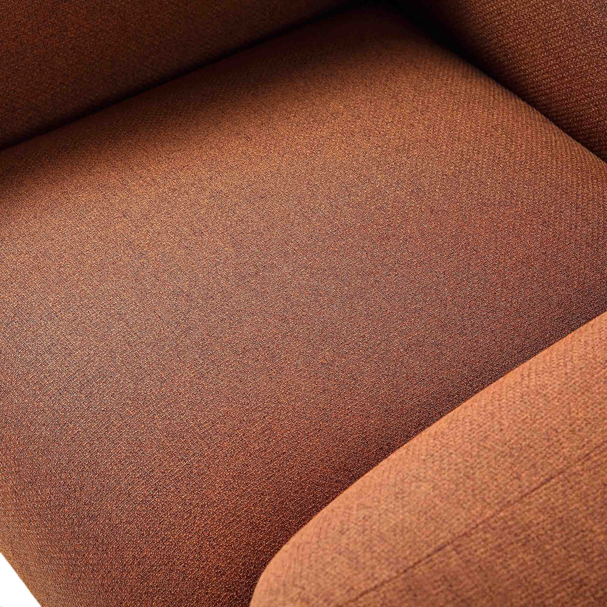 Armchair, Terracotta Fabric