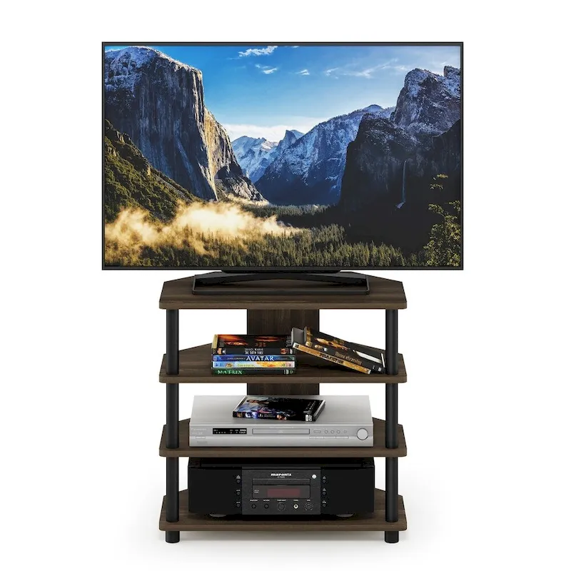 Easy Assembly 4-Tier Petite TV Stand