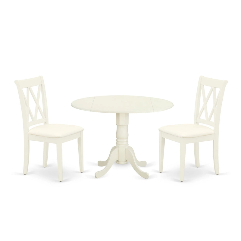 East West Furniture Dining Set - a Dining Table and Dining Room Chairs - (Finish & Pieces Option)