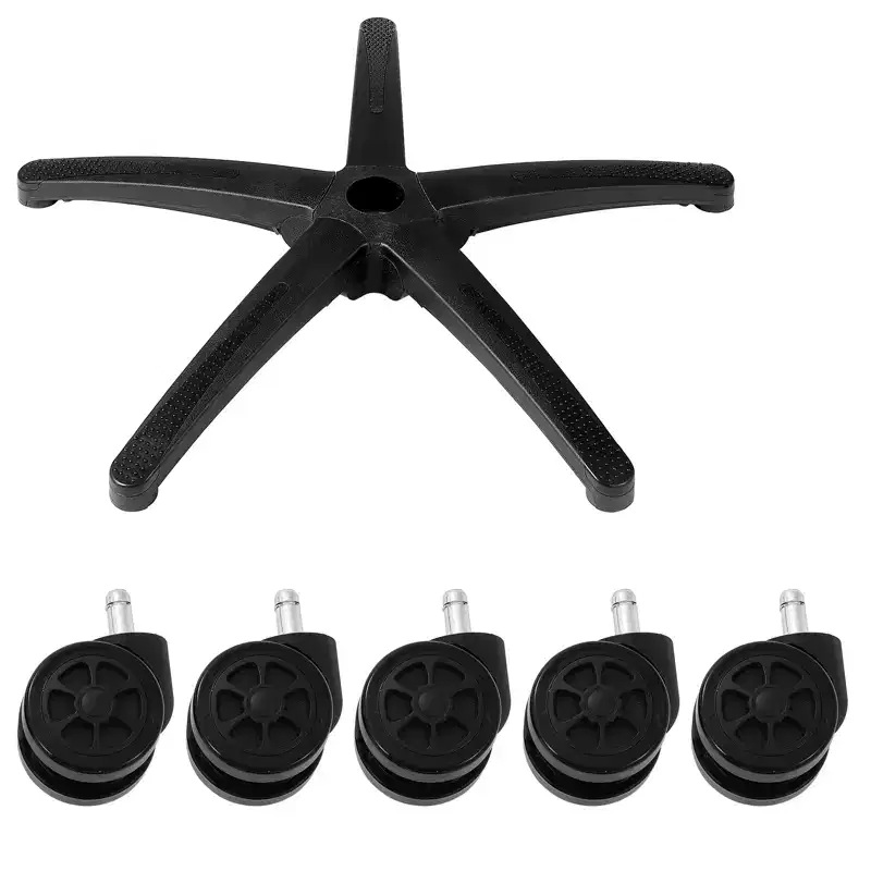 VEVOR Office Chair Base Replacement, 28, 2500 lbs Static Load Capacity, Heavy Duty Universal Computer Desk Chair Stool Base Part, Black
