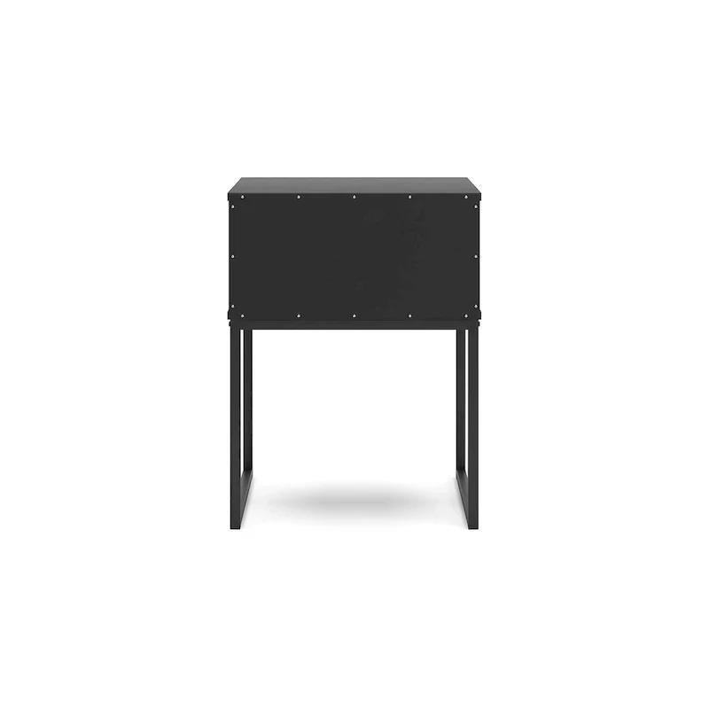 Black Matte Panel Headboard with 2 Nightstands – Full/Queen, 1-Bed Set