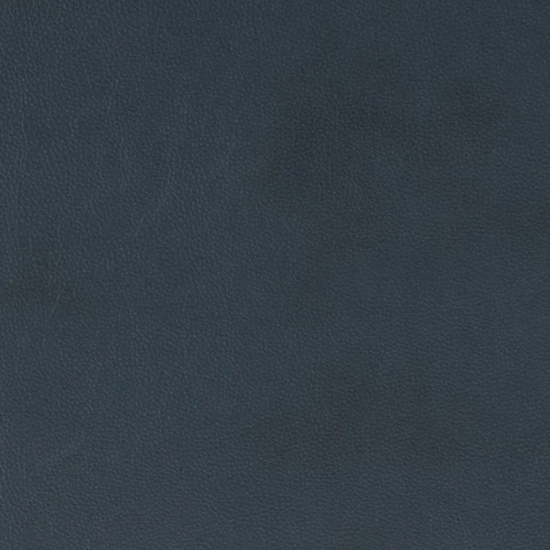 Rita Living Room 3-Seat Genuine Leather Sofa with Solid Wood Legs and Nailhead