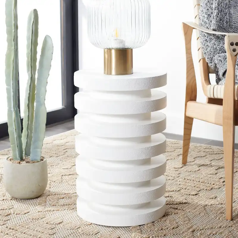 SAFAVIEH Harmanda Accent Table - 12 W x 12 D x 19 H - 12Wx12Dx19H