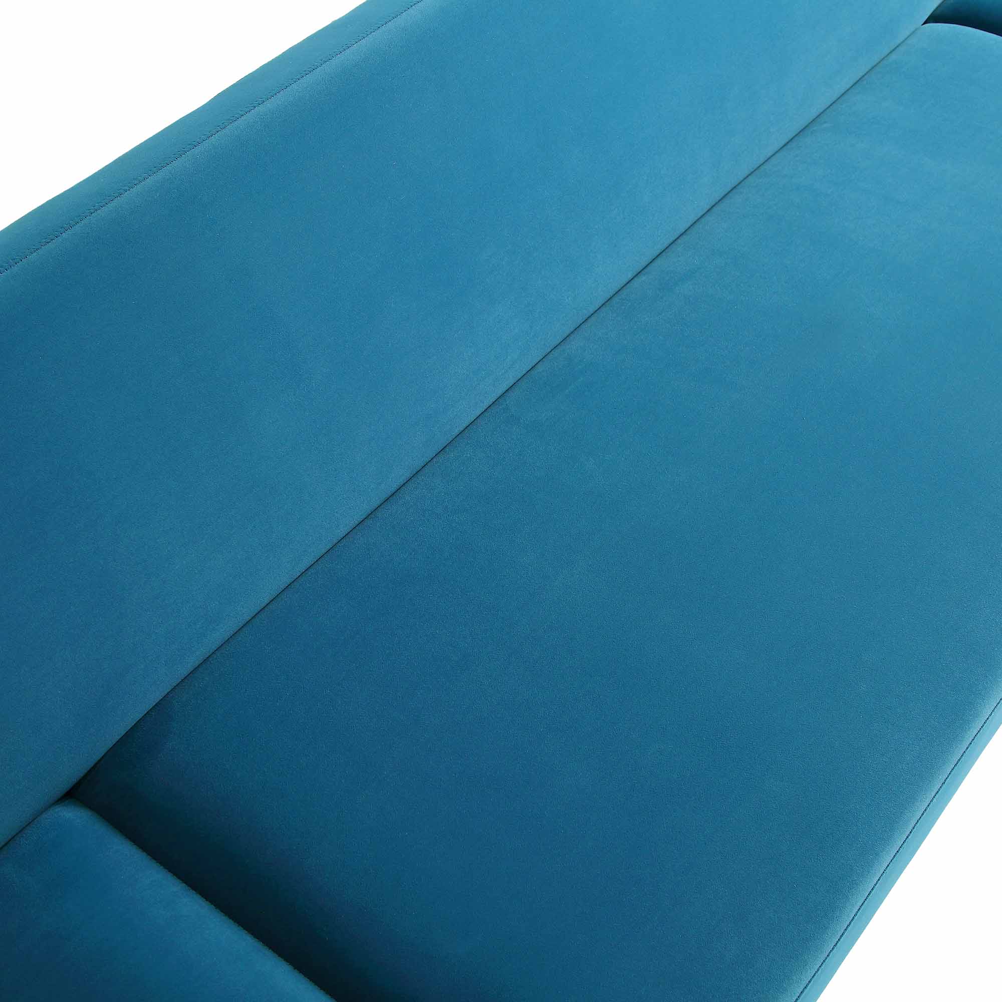 2-Seater Sofa Bed, Teal Velvet