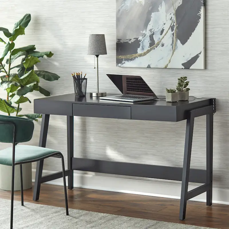 Simple Living Modernist Rectangular Tech Integrated Desk