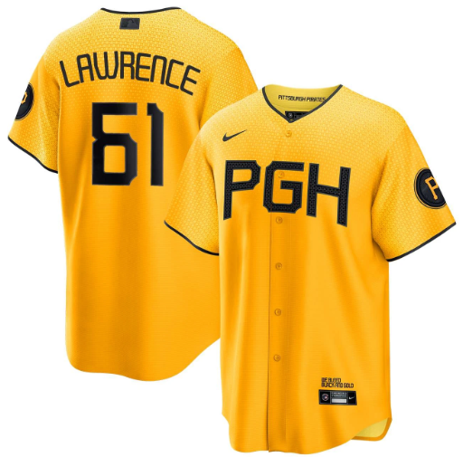 Justin Lawrence Pittsburgh Pirates City Connect Jersey