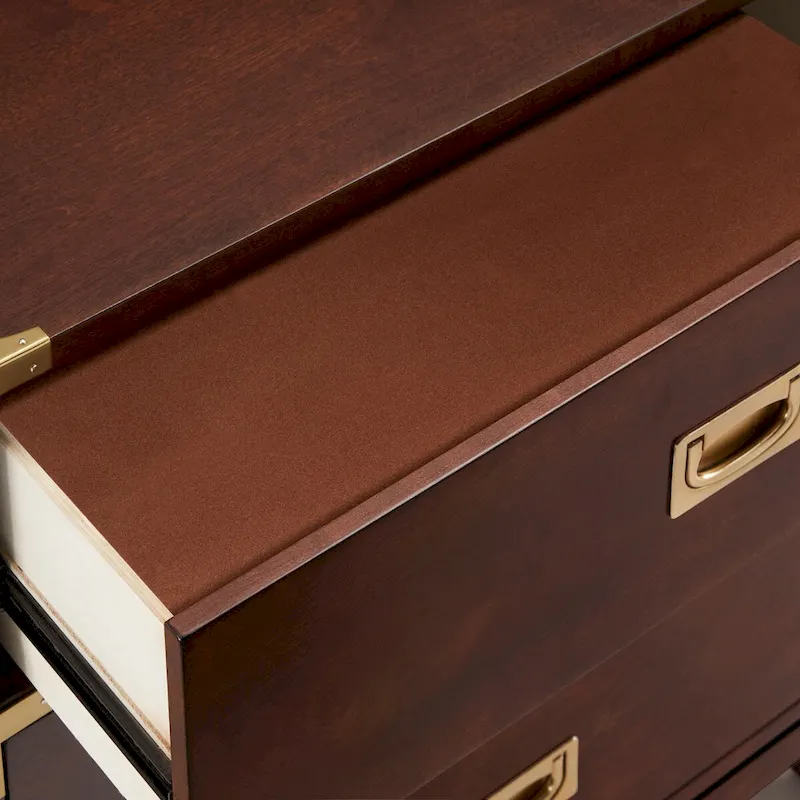 Kedric 3-drawer Goldtone Accent Nightstand by iNSPIRE Q Bold