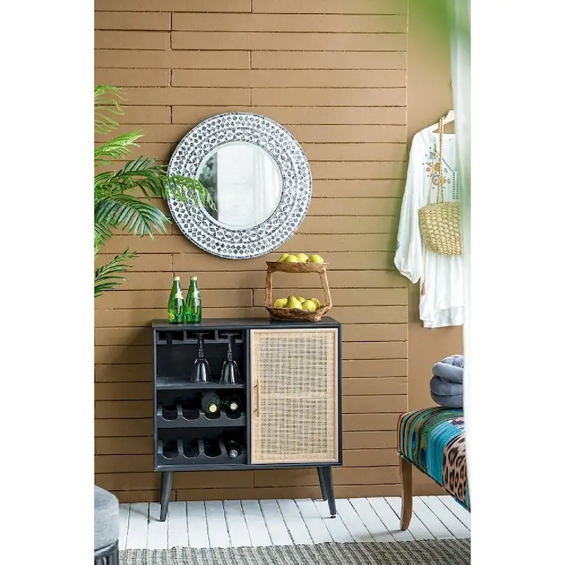 A&B Home 2-Tiered Teak Tray