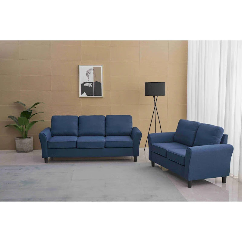 2 Piece Loveseat and Sofa Living Room Set